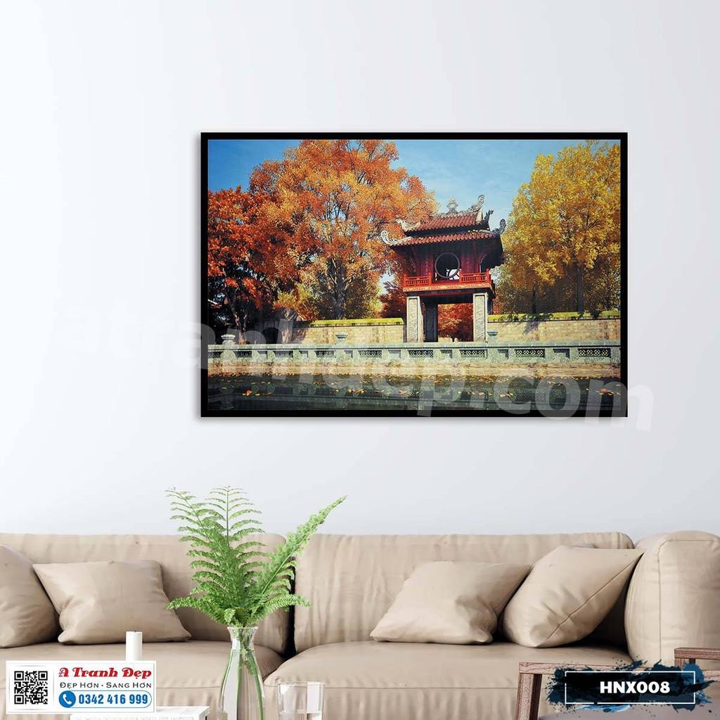 Tranh trang trí siêu nhẹ phong cảnh Hà Nội xưa - HNX008