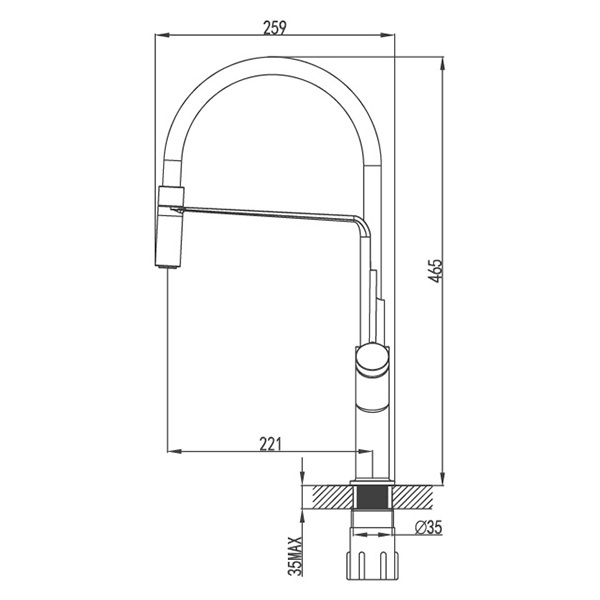 Vòi Rửa Chén Malloca K081C