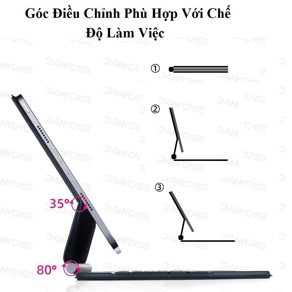 Ốp Lưng Kèm Bàn Phím Magic Keyboart Dành Cho iPad Pro 11 inch , iPad M2/ M1, iPad Air 4/ Air 5 10.9 inch iPad 10 2022 Gen 10 Chính Hãng Dux Ducis Hít Nam Châm - Hàng Nhập Khẩu