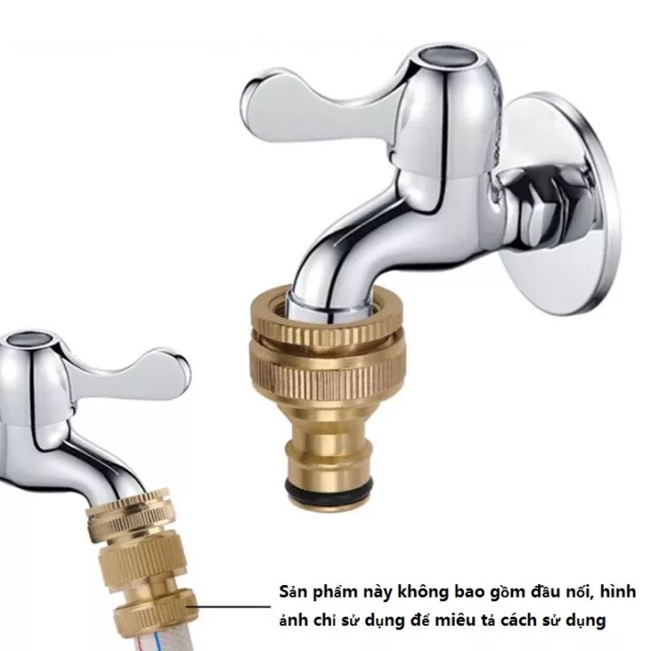 ĐẦU NỐI NHANH ĐỒNG TẠI VÒI PHI 21-27mm RA NỐI KHỚP NHANH