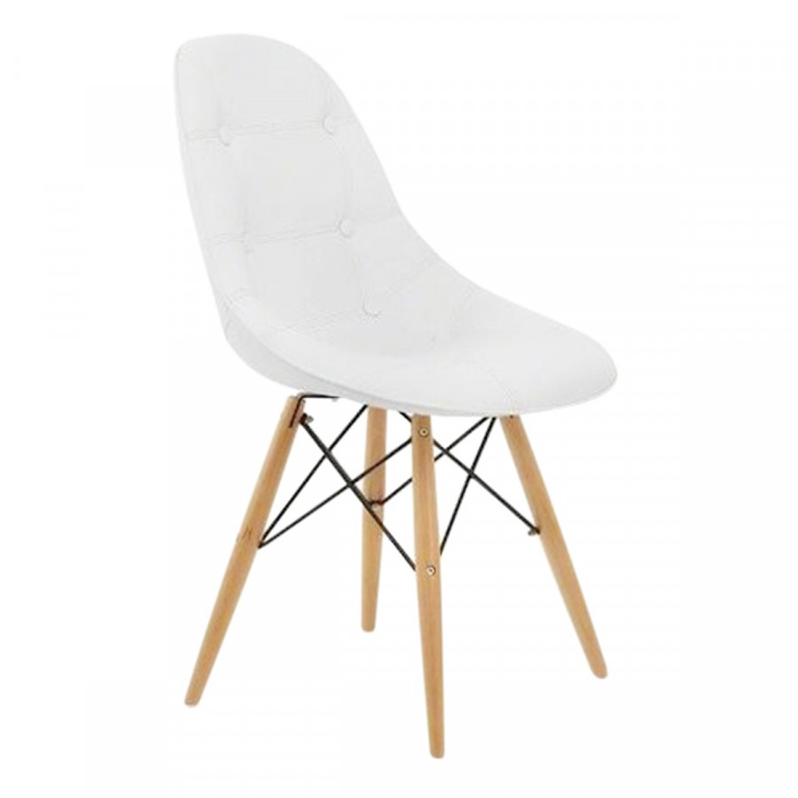 Ghế Eames Bọc Nệm Chân Gỗ E01_C