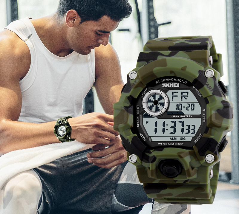Đồng Hồ Đeo Tay Nam SKMEI Chống Nước 50M Rằn Ri