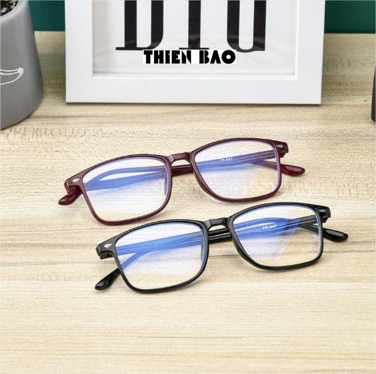 Kính thời trang 0 độ chống as xanh, lọc sáng Nam nữ bảo vệ mắt hàng đẹp tròng Nhật KV301