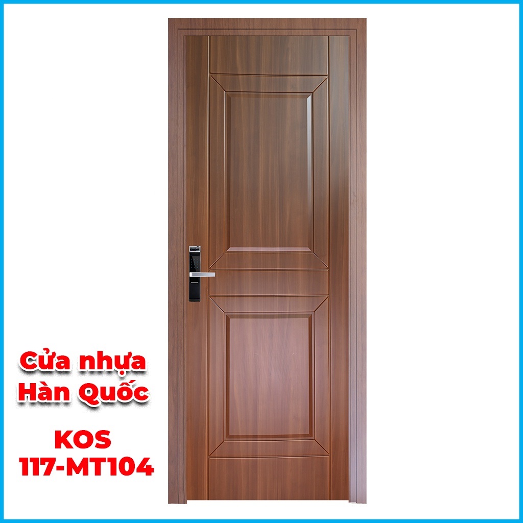 Cửa Nhựa Hàn Quốc ABS KOS 117-MT104 - Cửa Nhựa ABS Độ Bền Cao, Cửa Nhựa ABS Chịu Nhiệt Tốt, Chất Lượng Cao Cấp Chống Trầy Xước, Dễ Vệ Sinh, Chưa Kèm Phụ Kiện - Giahuydoor