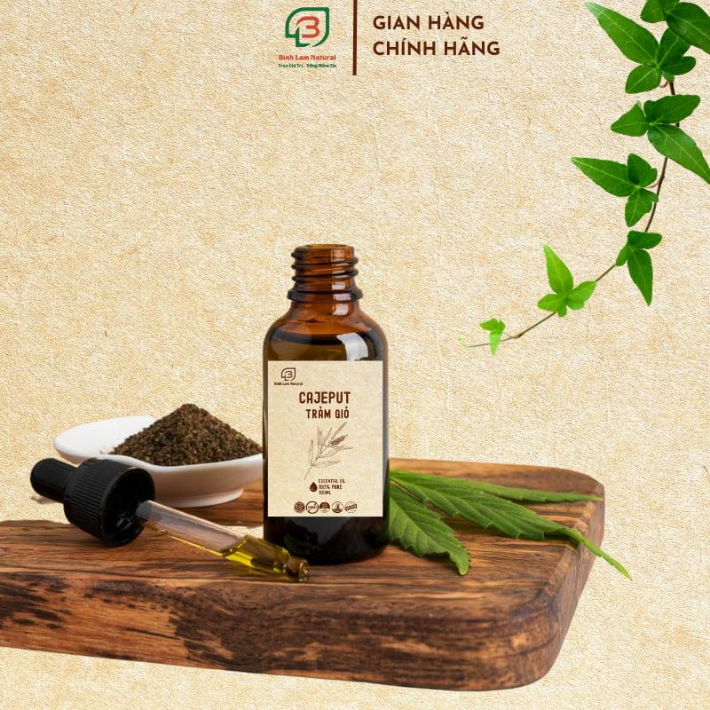 Tinh dầu tràm gió nguyên chất giữ ấm cho bé, khử mùi, kháng khuẩn, đuổi muỗi Bình Lam Natural 20ml