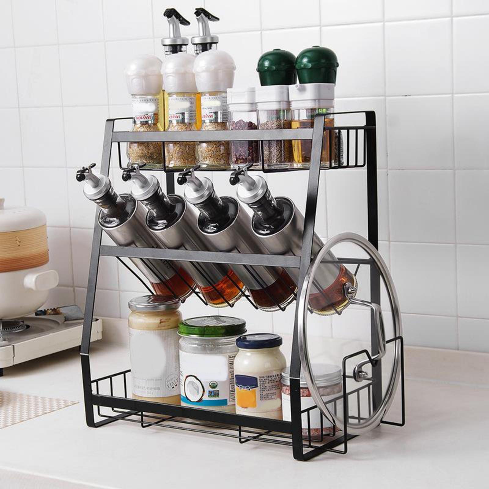 Spice Rack Tier Kitchen Spice Rack Organizer Bathroom Kitchen Countertop Storage