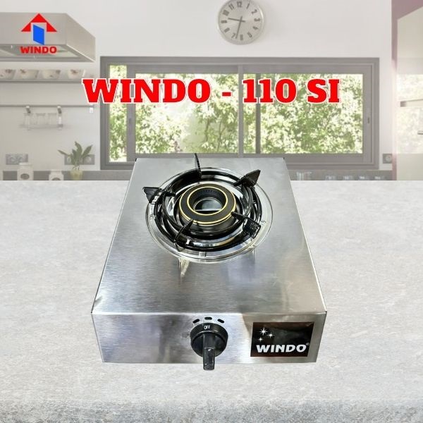 Bếp gas Cao Cấp Lửa Mạnh Windo 110SI - Bếp Gas 1 Lò Bán Công Nghiệp -Hàng Chính Hãng