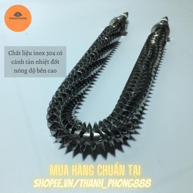 Điện Trở Sấy Khô Chữ U Thanh Nhiệt Cánh Tản Đốt Nóng 20cm 220V