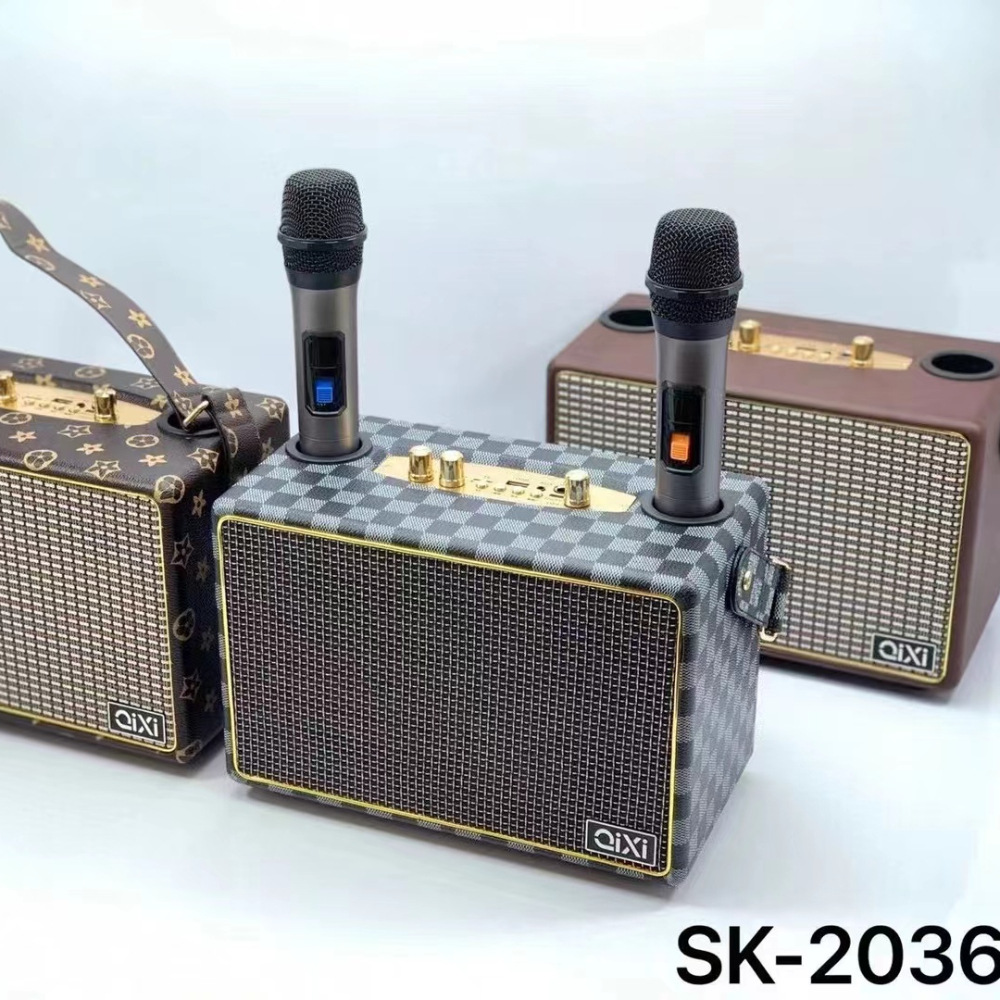 Loa Bluetooth Qixi SK-2036 kèm 2 Micro Không Dây
