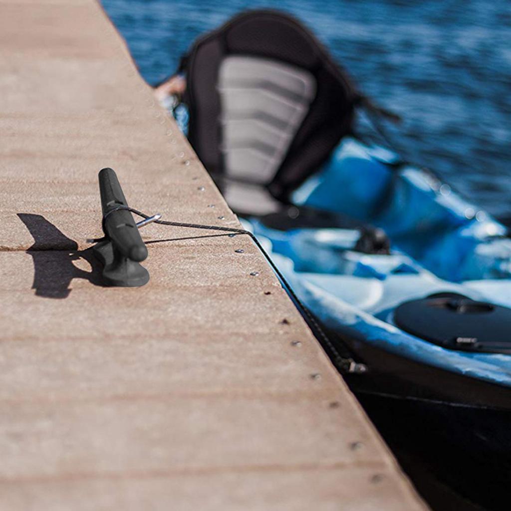 Rope Cleat for Boat/Marine Black Nylon Deck Rope Cleats