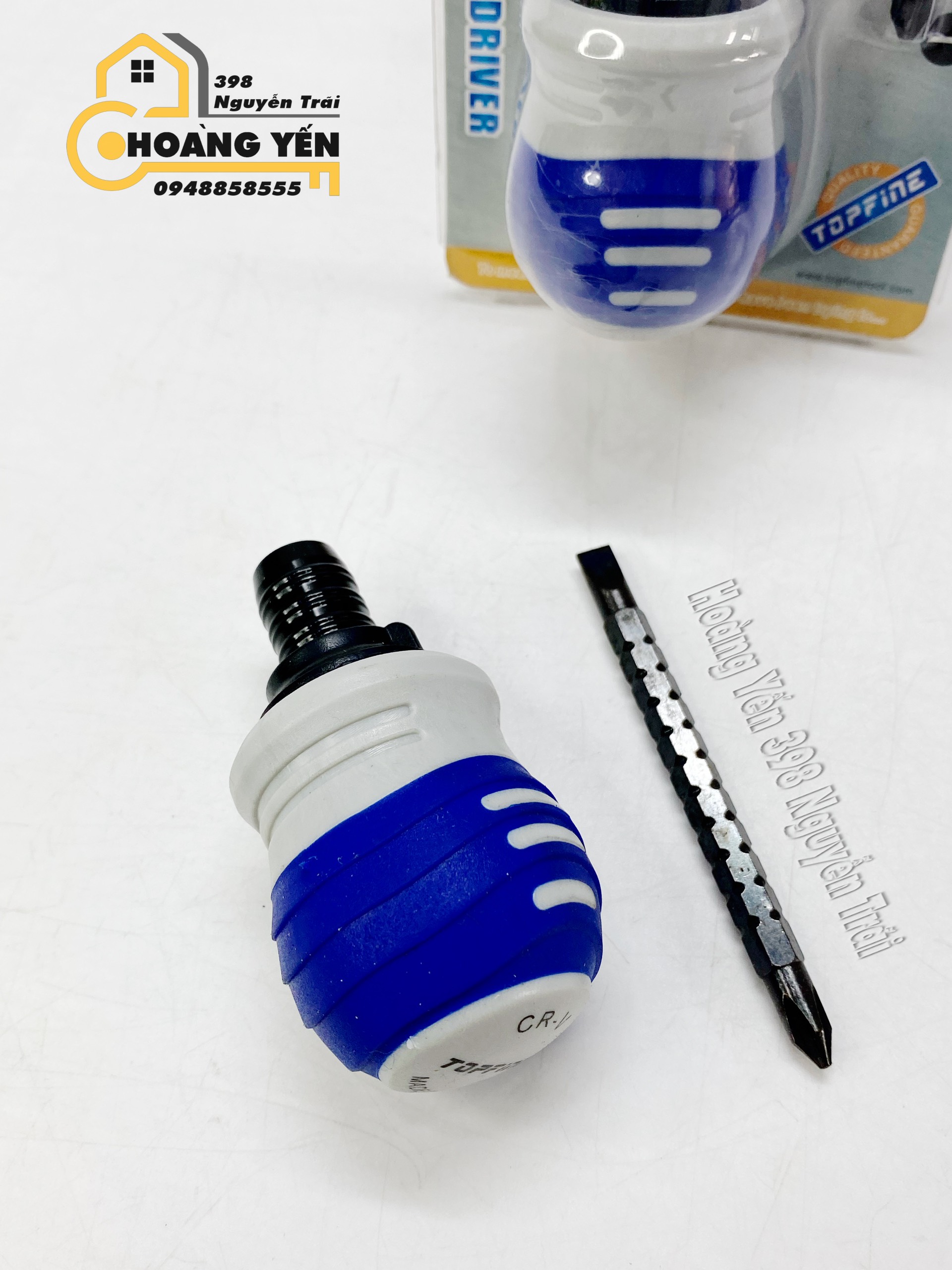 Tô vít đổi đầu trợ lực TỰ ĐỘNG TOPFINE 85mm TF170733 Tô vít 2 đầu có từ tính Tô vít có nam châm Tô vít lùn có nam châm Tô vít lùn đổi đầu có nam châm trợ lực tự động
