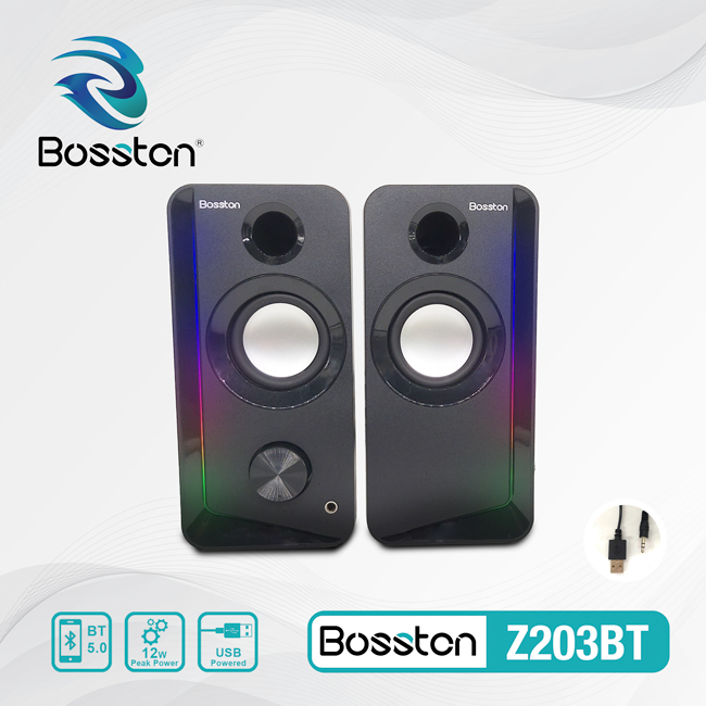 Loa 2.0 Bosston Z203BT LED (Bluetooth) - JL - HÀNG CHÍNH HÃNG