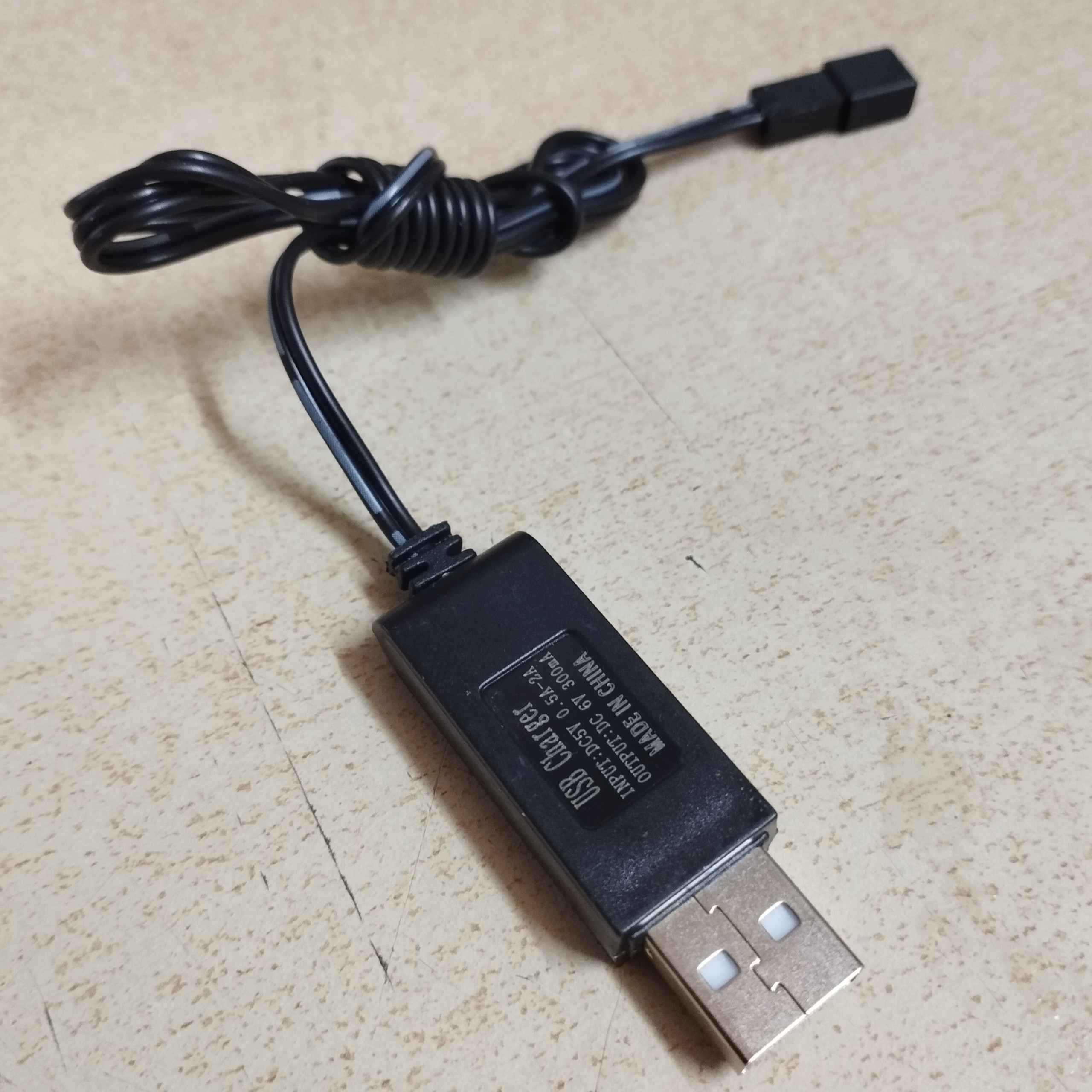 Dây cáp sạc pin 6V dung lượng 300mA chân cắm JST có thể sạc pin 4.8V