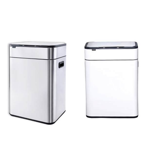 Thùng rác cảm ứng ELPHECO nắp inox 30L có thùng rác rời bên trong &amp; khử mùi ozone Hàng chính hãng