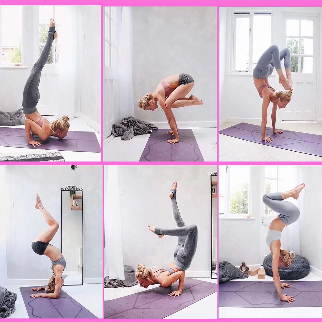 Hình ảnh Thảm Tập Yoga Định Tuyến Chính Hãng miDoctor – Chọn Size - Thảm Yoga Định Tuyến Sắc Nét Cao Cấp Có Túi Dây