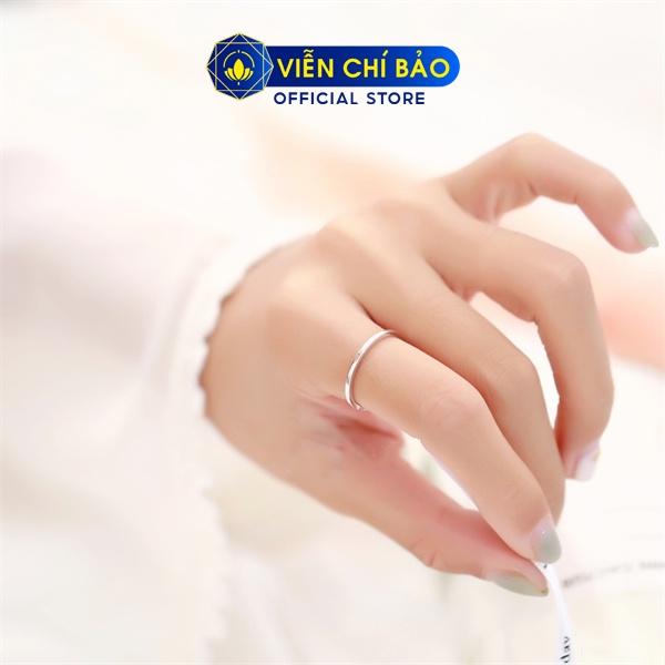 Nhẫn bạc nữ basic trơn chất liệu bạc 925 thời trang phụ kiện trang sức nữ thương hiệu Viễn Chí Bảo N400604