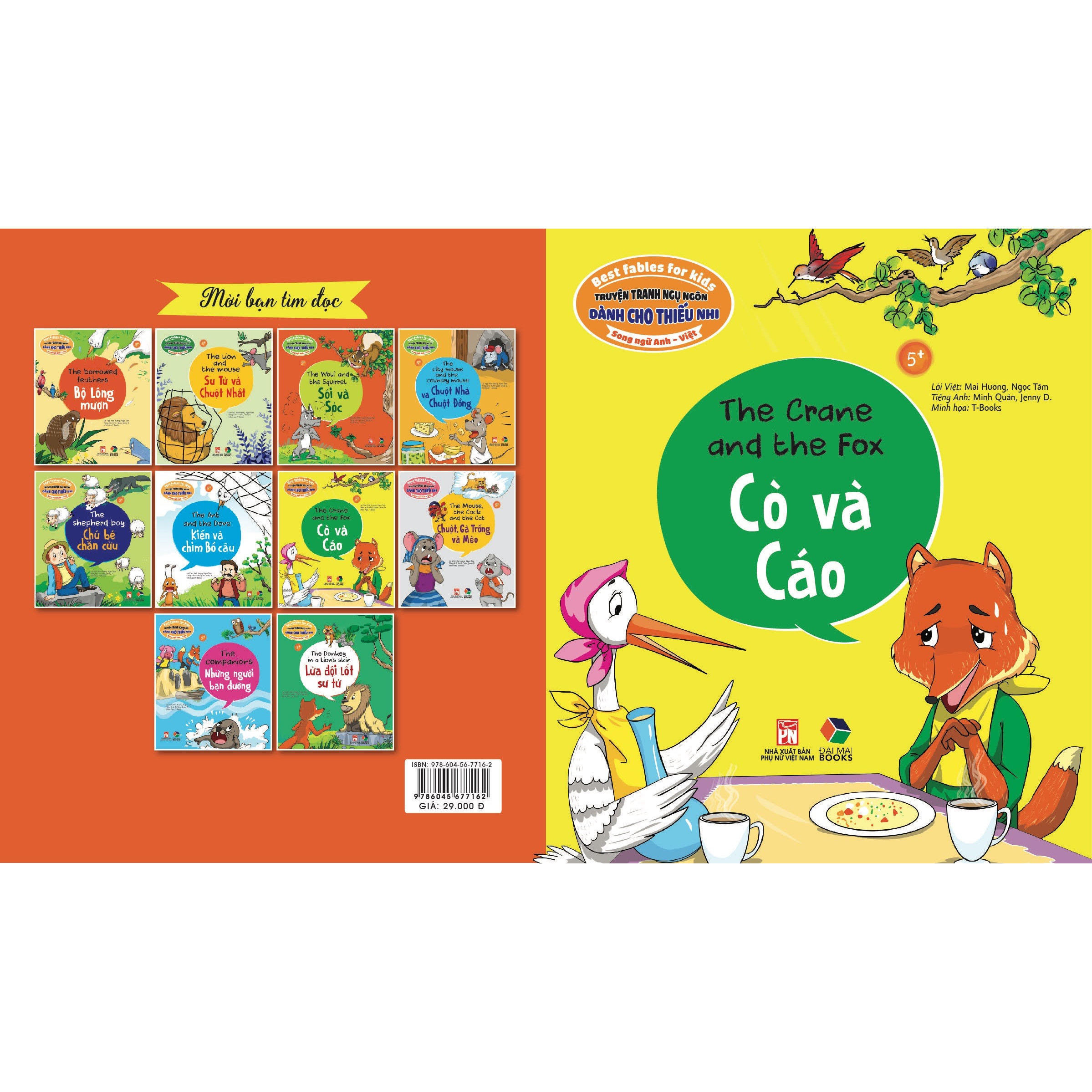 Truyện tranh ngụ ngôn dành cho thiếu nhi Cò và Cáo