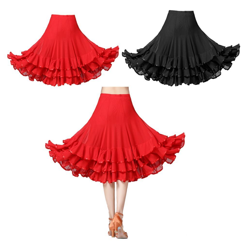 Women Ballroom Latin Tango Dance Skirt Dress Dance Skirt Hip Skirt Plate Skirt Latin Dress Costume