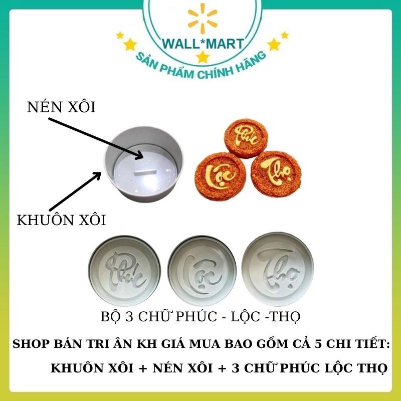 Khuôn xôi Phúc Lộc Thọ 3 chữ hàng đẹp to lớn WALLMART WM125