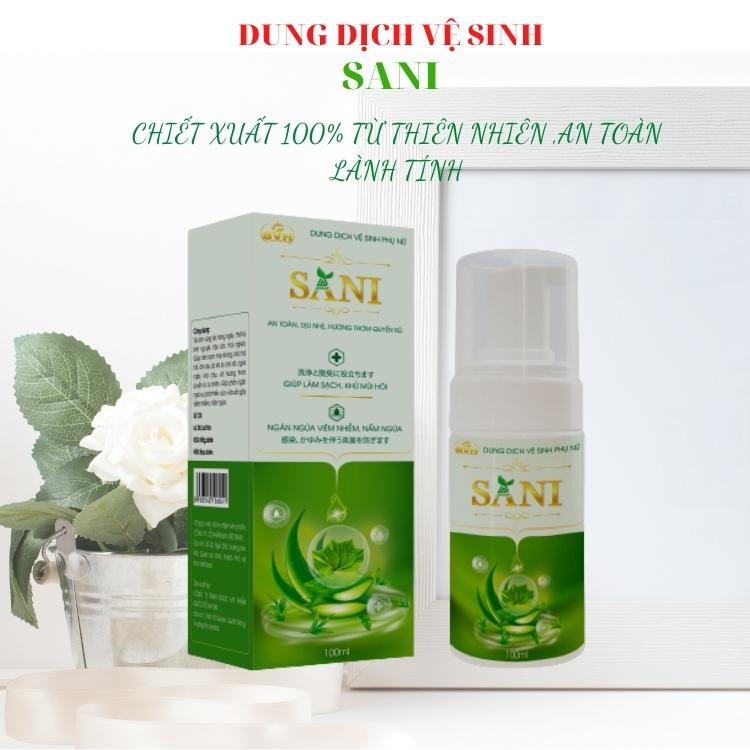 Dung Dịch Vệ Sinh  SANI Gel trầu Không 100ml Làm Hồng - Ngừa Nấm Ngứa Phụ Khoa An Toàn Bà Bầu Và Sau Sinh