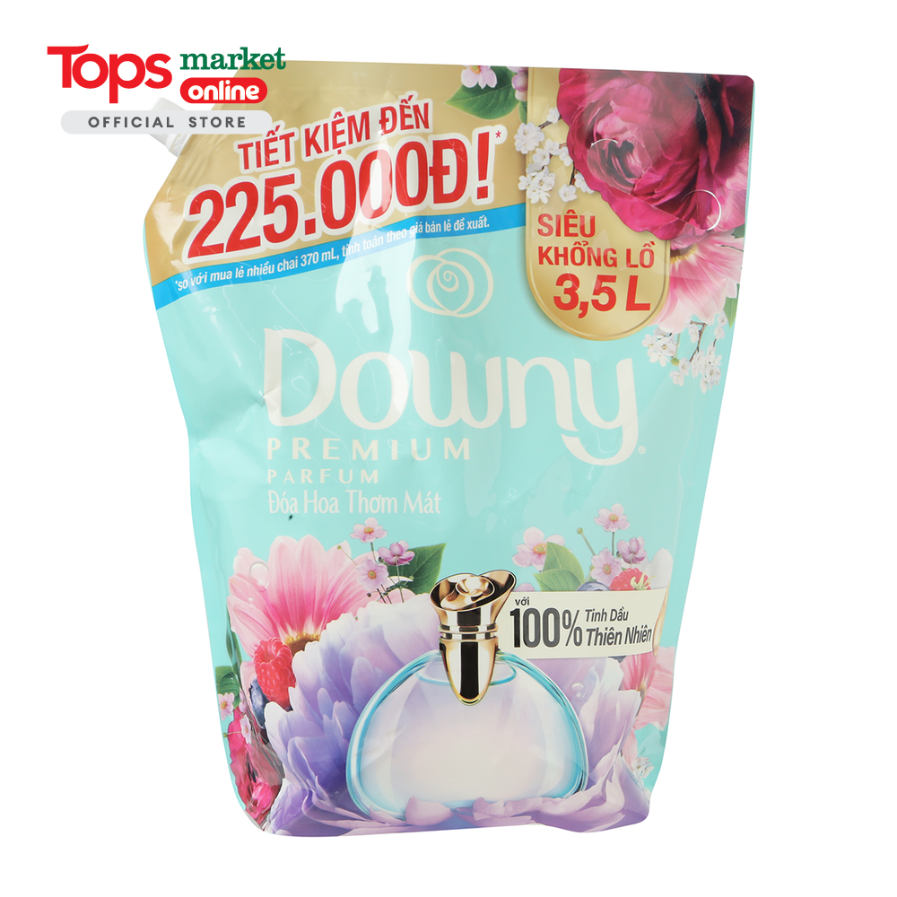 Nước Xả Vải Downy Đóa Hoa Thơm Mát Túi 3.5 Lít