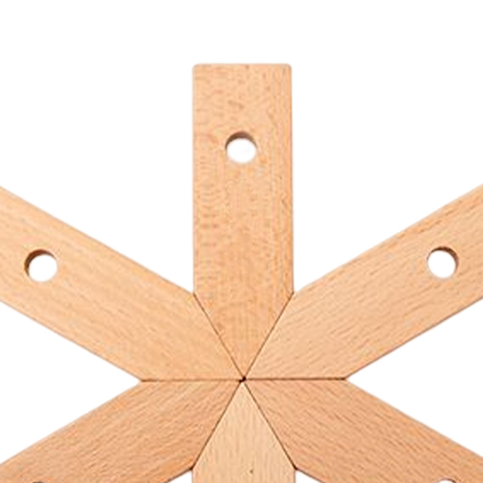 Wooden Placemat Dining Table Mat Coasters Beech Wood Drinkware for Outdoor