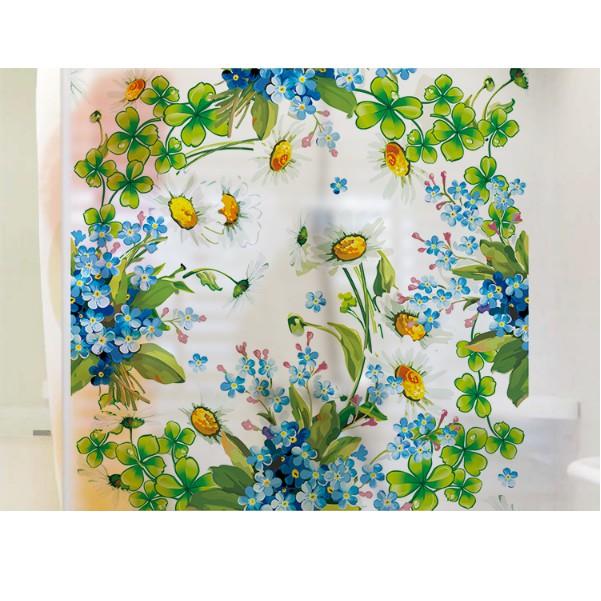 Decal dán kính cao cấp - Vòng Hoa muôn màu