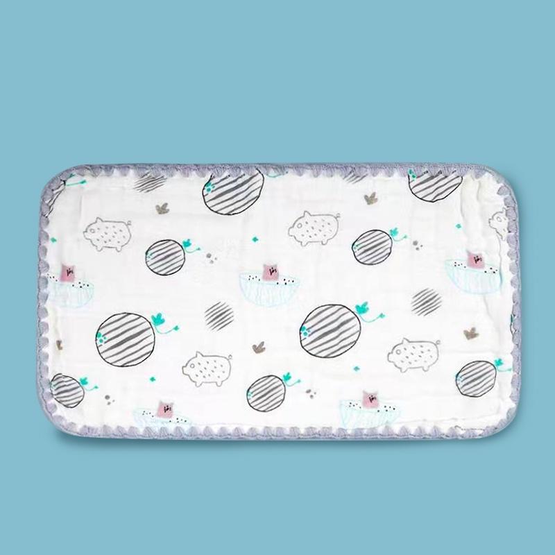 [Einmilk.ân ninh] Gối khăn xô cotton 8 lớp cho bé sơ sinh chỉ cao 0cm 100% cotton