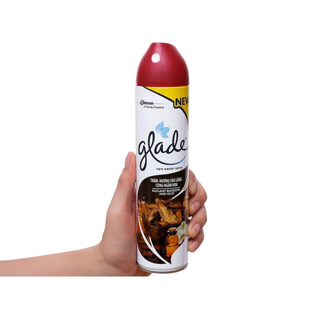 Combo 2 Chai Bình Xịt Thơm Phòng Glade Nature Trầm Hương Sâu Lắng Cùng Ngàn Hoa 280gx2