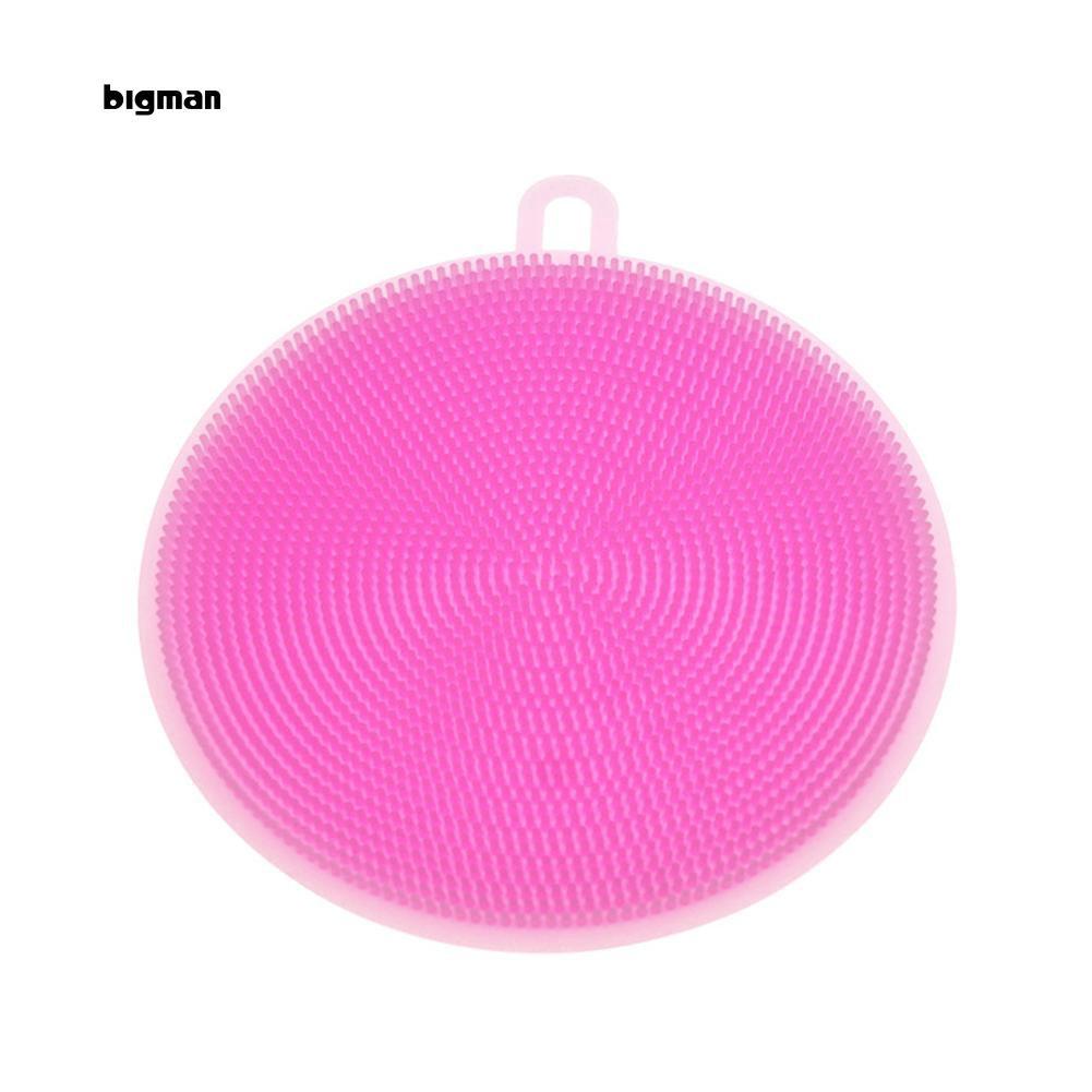 ( sỉ 2.5k) Miếng silicon rửa chén dĩa đa năng- (MẪU tròn có gai)