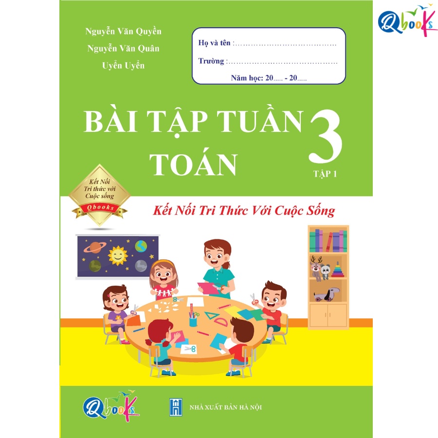 Sách - Combo 4 cuốn Bài Tập Tuần và Đề Kiểm Tra Toán - Tiếng Việt Lớp 3 - Học Kì 1 - Kết Nối Tri Thức Với Cuộc Sống