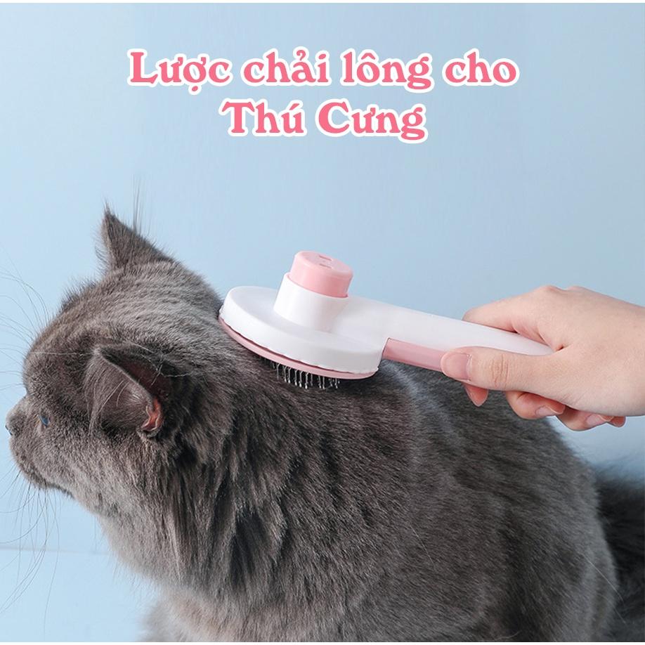 Bàn chải loong massage làm sạch lông chuyên dụng tiện lợi cho thú cưng