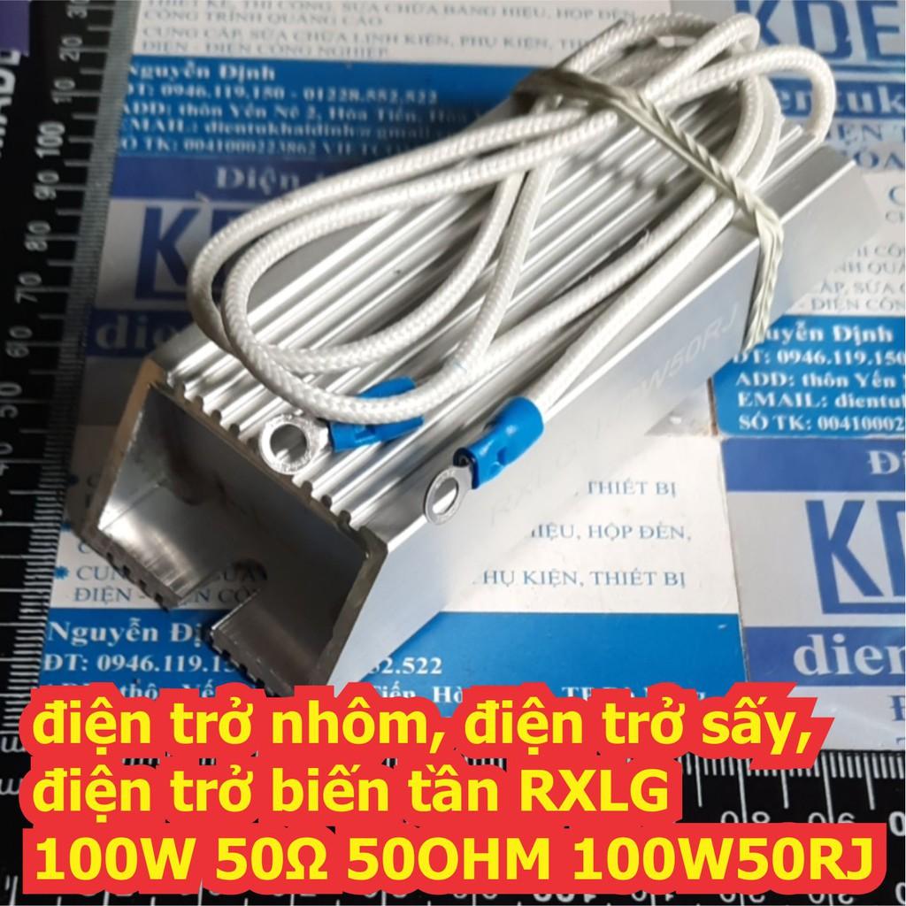 Điện trở nhôm, điện trở sấy, điện trở biến tần RXLG 100W 50Ω 50OHM 100W50RJ kde7098