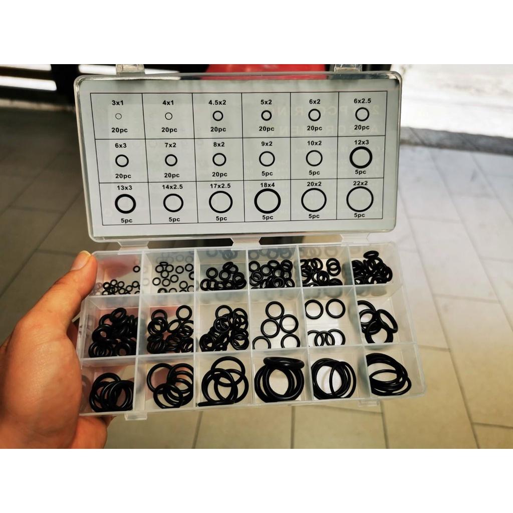 Set 225 Vòng Đệm Cao Su 18 Size Gioăng Cao Su 225P C O-Ring Thay Thế Thiết Bị Máy Móc