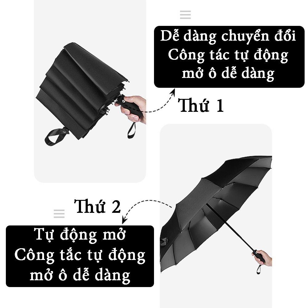 Ô Che Mưa Ô Che Nắng 12 Nan Tán Rộng Chống Tia UV Cao Cấp Dù Che Mưa