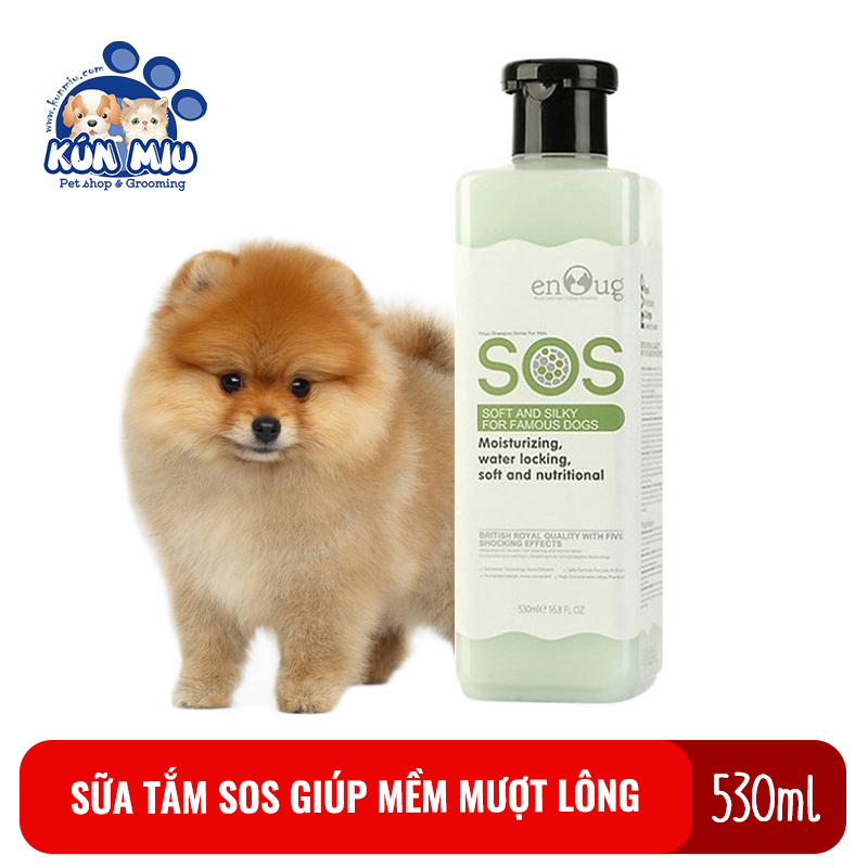 Dầu tắm SOS giúp mềm mượt lông cho cho chó mèo 530ml