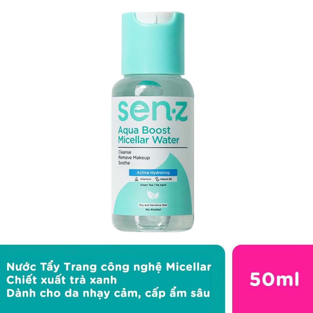 Nước Tẩy Trang SenZ Aqua Boost Trà Xanh Cho Da Khô 50ml