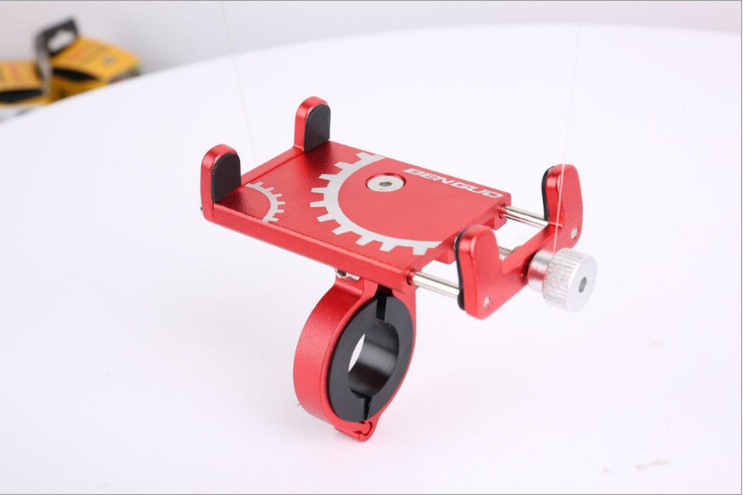 Phong cách mới nhất đi xe đạp giá đỡ điện thoại di động pin định vị xe điện xe máy giá đỡ điện thoại hợp kim nhôm cố định xe đạp