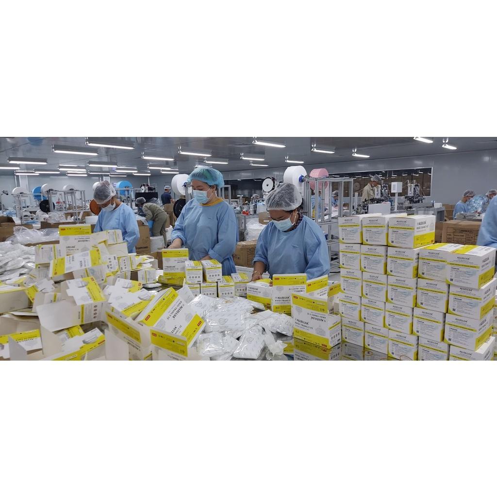 Thùng 12 Hộp Khẩu Trang y tế Công Giáo Alleluia EcomMed 4 Lớp Kháng Khuẩn 99%