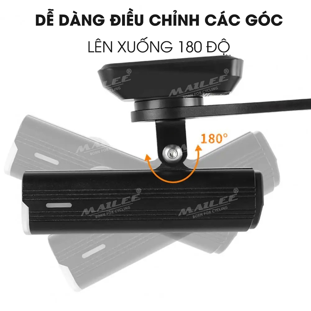 Giá đỡ đồng hồ đo/ đèn pin cho xe đạp đa năng YQ-2006 mở rộng gắn tay lái, tiết kiệm không gian, chất liệu nhôm phù hợp với xe đạp touring - Mai Lee