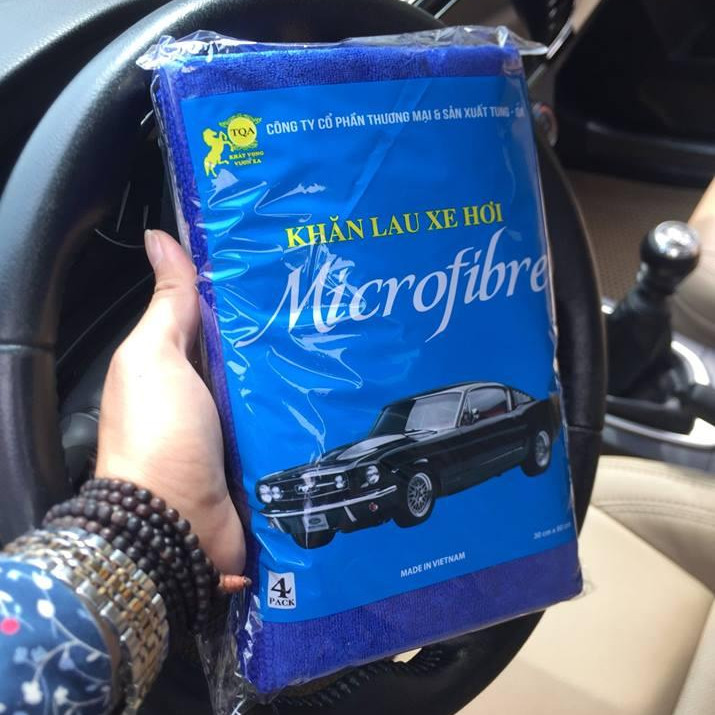 Khăn lau xe hơi oto 3M Microfiber (4 khăn).