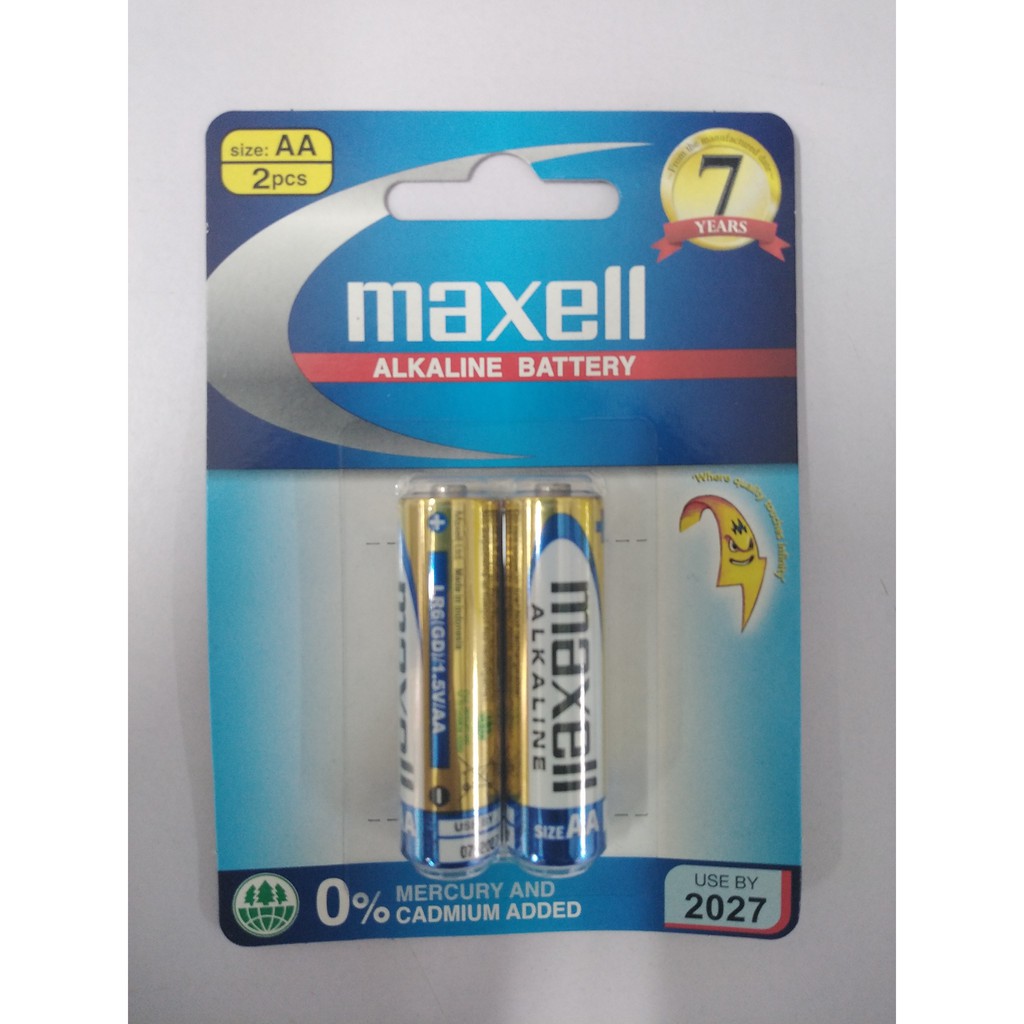 Pin Đũa AAA, Pin Tiểu AA Maxell Vỉ 2 Viên ( Pin 2A, 3A) - Pin AA (2A), AAA (3A) Maxell Alkaline LR6 vỉ 2 viên