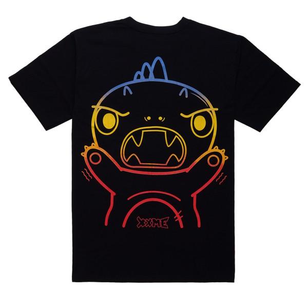 Áo thun Rainbow Angry khủng long RAWR màu đen XXME