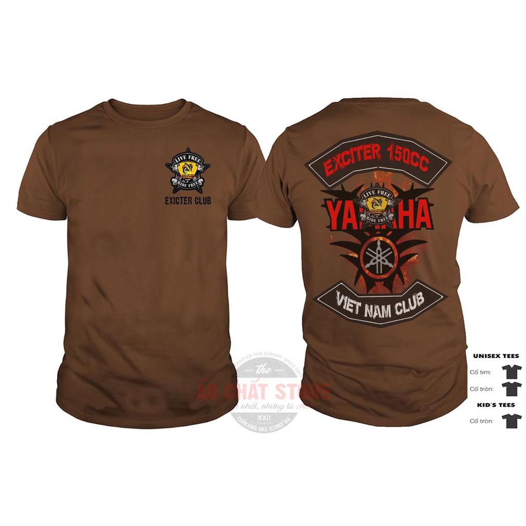  Áo Thun Biker Exciter Yamaha Club | Áo Biker Đi Phượt | Racing Tshirt