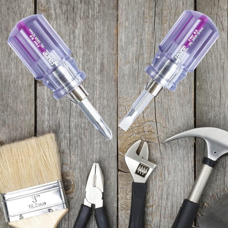 Tua nơ vít ngắn đảo đầu Echo Metal 6,5cm - Hàng Nội Địa Nhật Bản