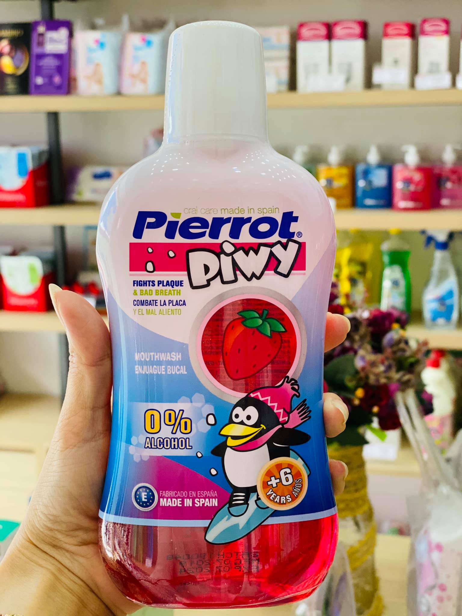 Nước súc miệng hương dâu tây Pierrot dánh cho trẻ em 500ml