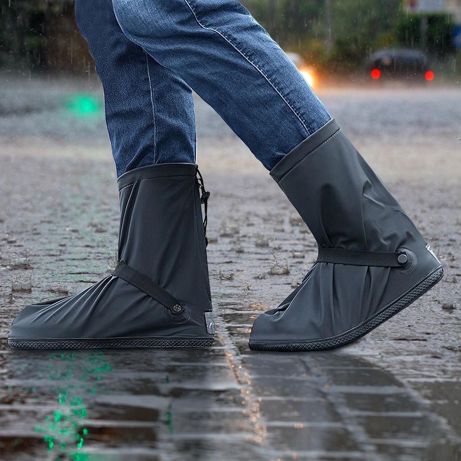 Waterproof Boots Covers ,Rain Shoe Cover, Galoshes ,Foldable ,Slip Resistance ,Shoe Protectors Overshoes Reusable Rain Boots for Fishing Mud Snow