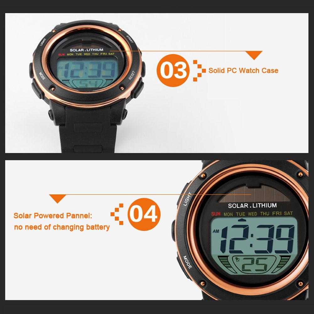 Đồng hồ thể thao Mặt số lớn 5ATM Chống nước Unisex đa chức năng 
SKMEI