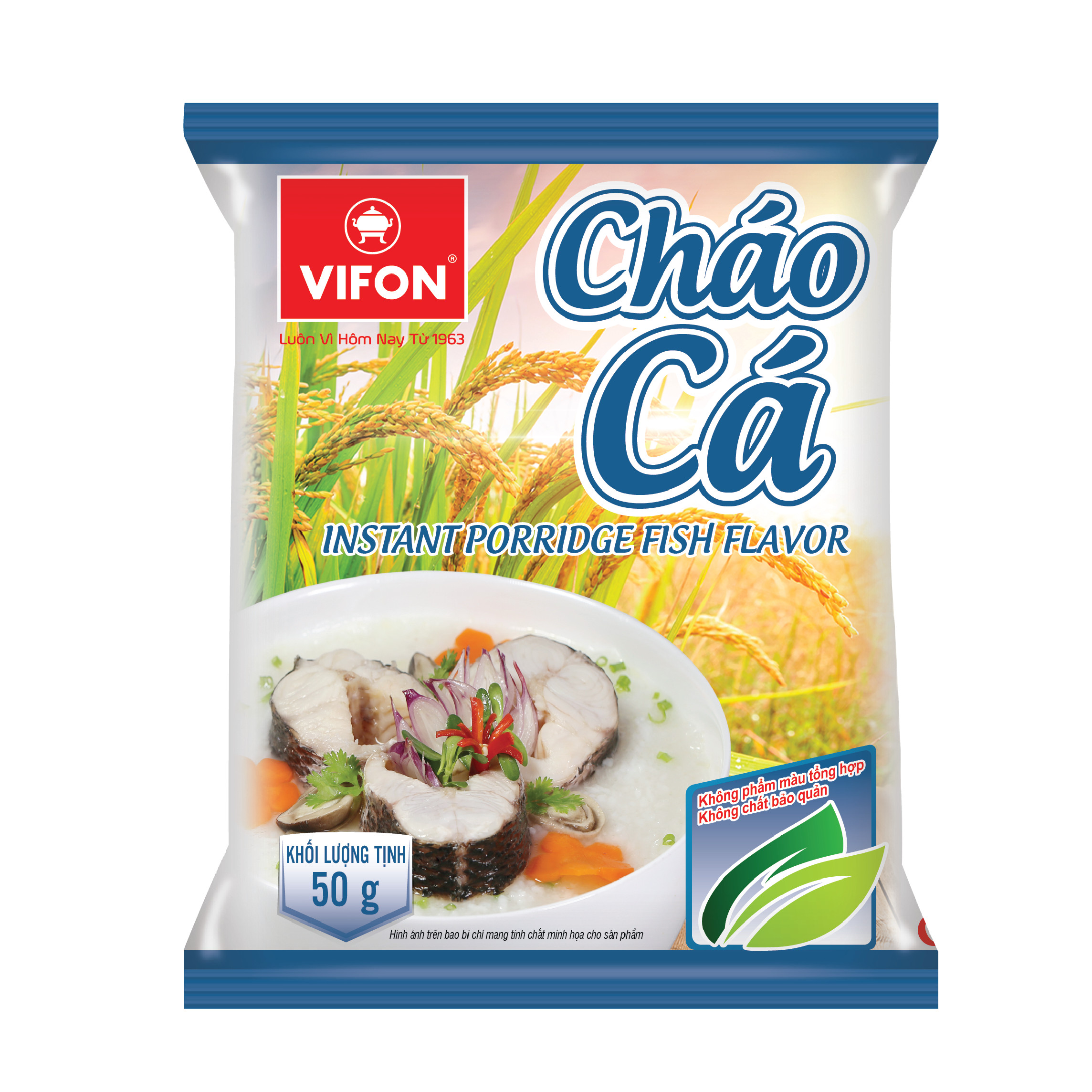 Thùng 50 gói Cháo cá VIFON 50gr/gói