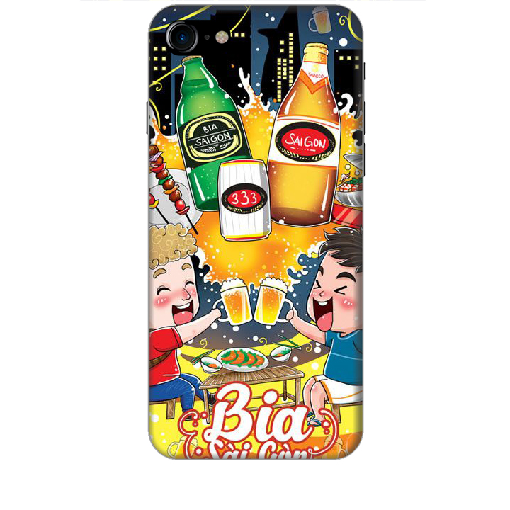 Ốp lưng dành cho điện thoại IPHONE 8 Hình Bia Sài Gòn - Hàng chính hãng